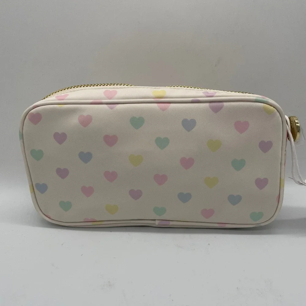 Stoney Clover Lane Disney Minnie Mouse Pastel Hearts Small Pouch Cosmetic Bag